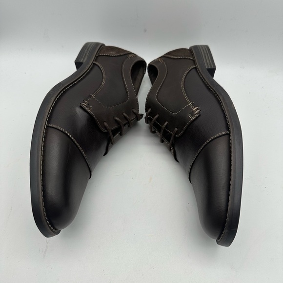 BRAND NEW ORIGINAL PENGUIN Wilbert Cap Toe Oxford Brown MSRP $160 - Picture 5 of 8